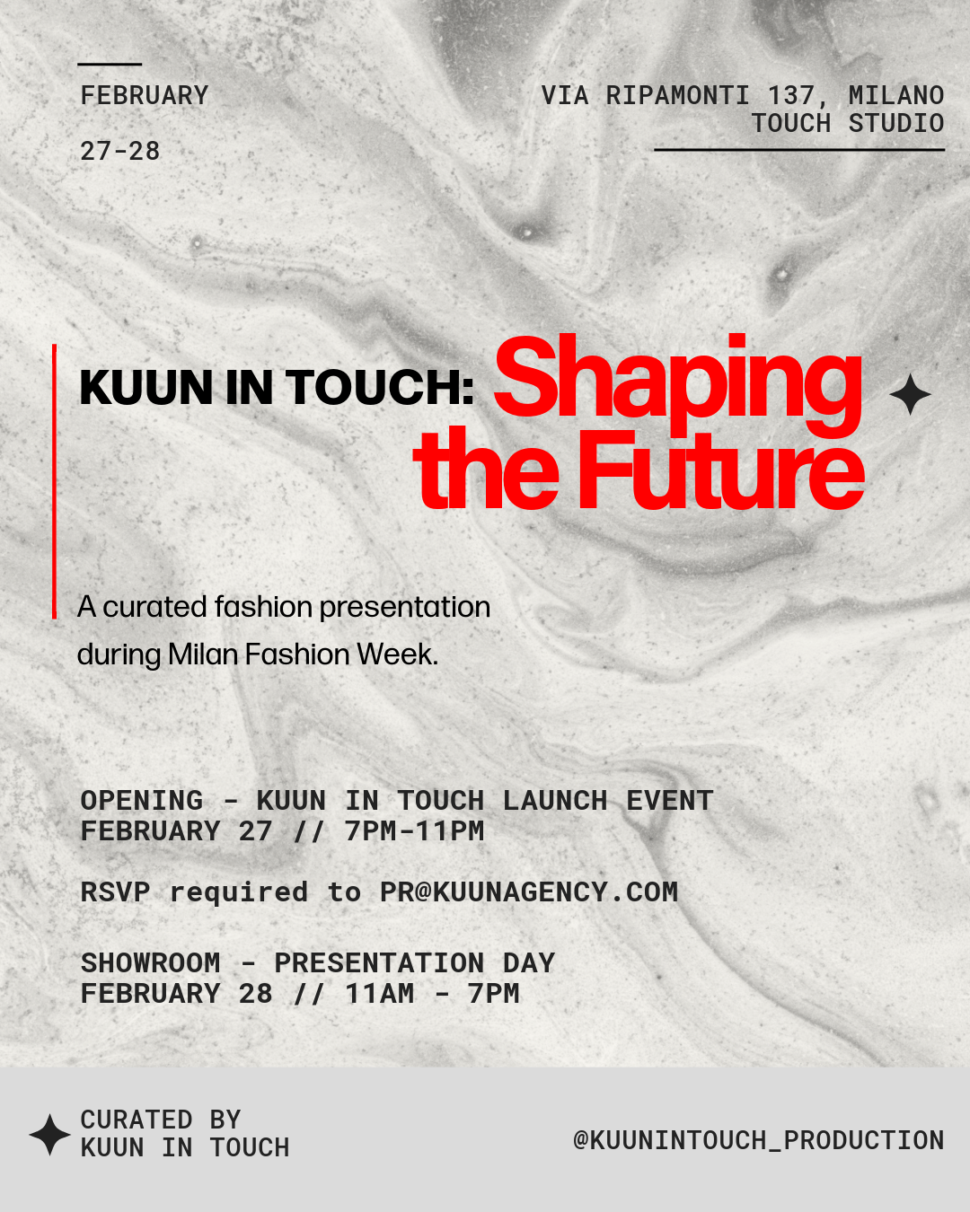 KUUN IN TOUCH: Shaping The Future at Milan Fashion Week 2025